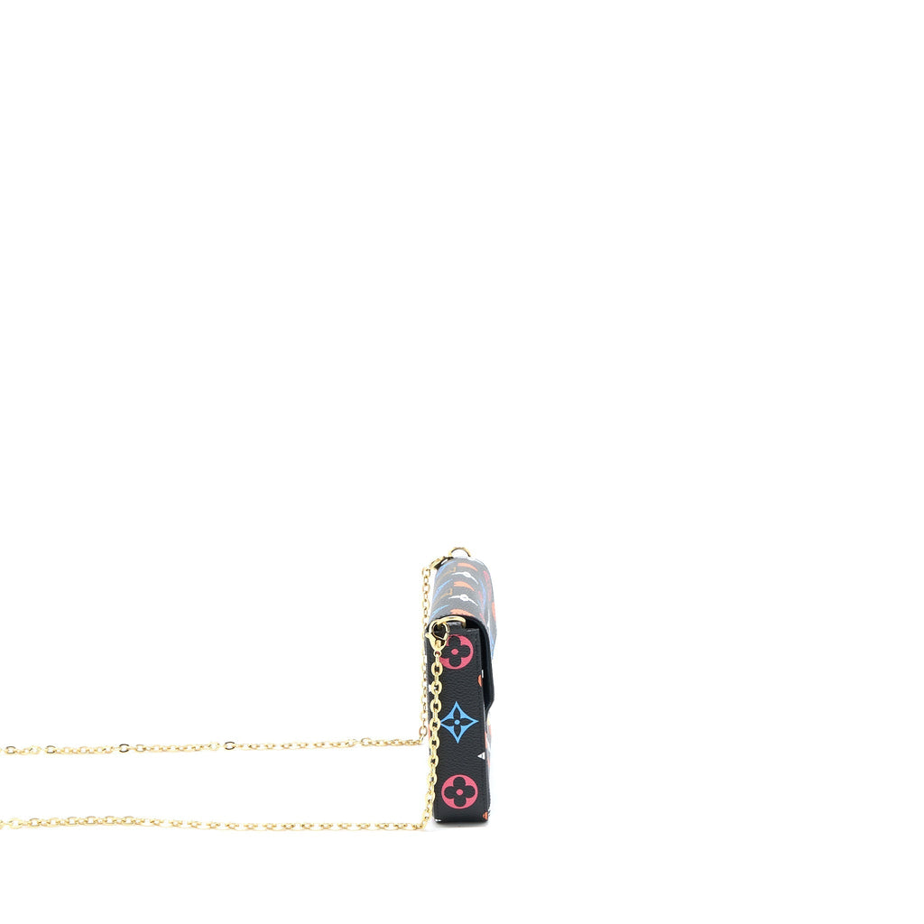 LOUIS VUITTON LIMITED EDITION FELICIE MULTICOLOUR MONOGRAM CANVAS GHW