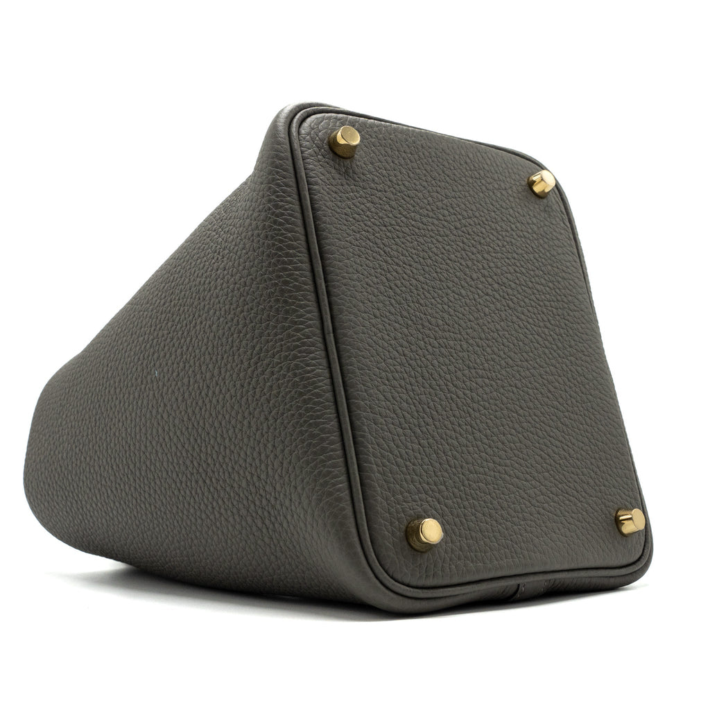 HERMES PICOTIN 18 LOCK BAG GRIS MEYER GHW