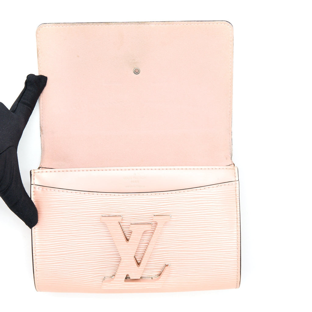 LOUIS VUITTON LOUISE CLUTCH PM EPI LIGHT PINK SHW