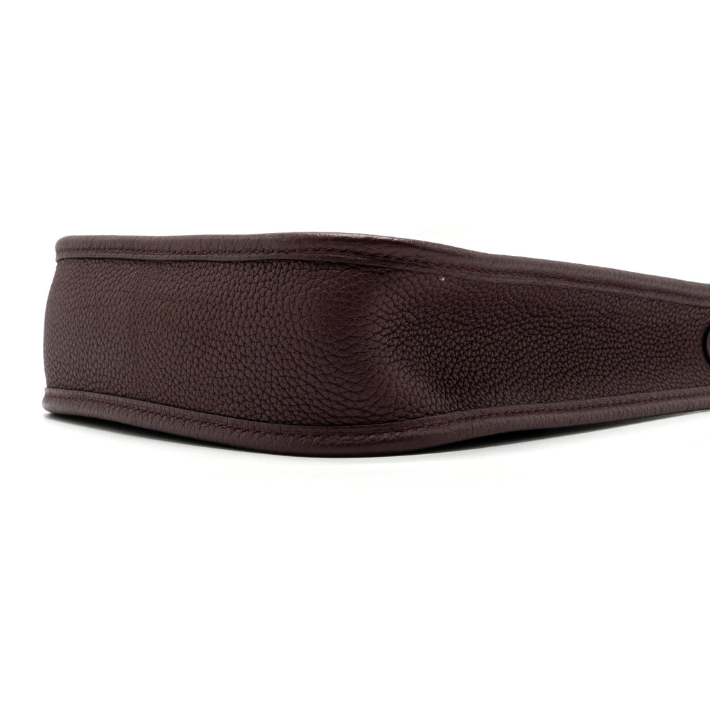 HERMES MINI EVELYN CLEMENCE ROUGE SELLIERE GHW