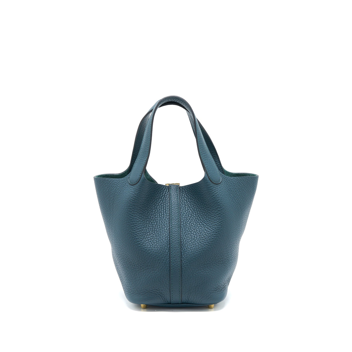 Hermes Picotin 18 Lock Bag Clemence 6O Vert Cypress GHW