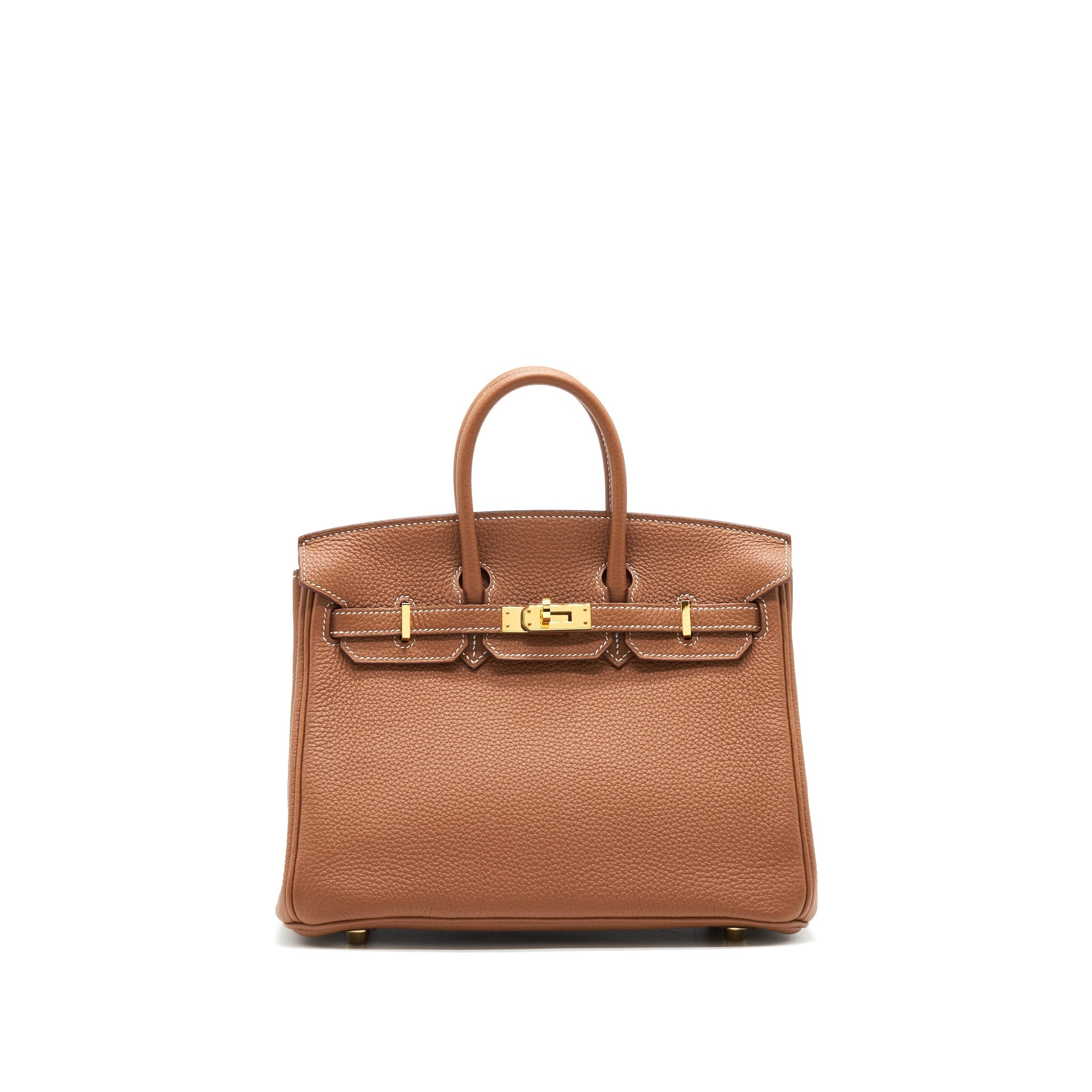 HERMES BIRKIN 25 GOLD WITH GHW TOGO