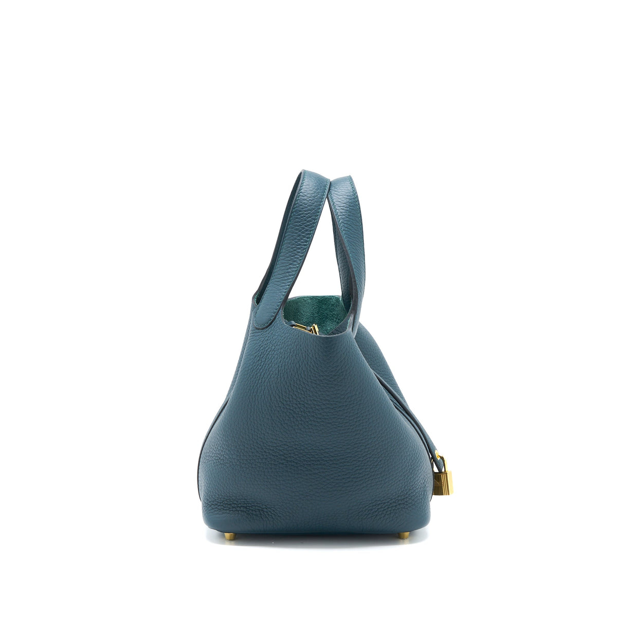 Hermes Picotin 18 Lock Bag Clemence 6O Vert Cypress GHW