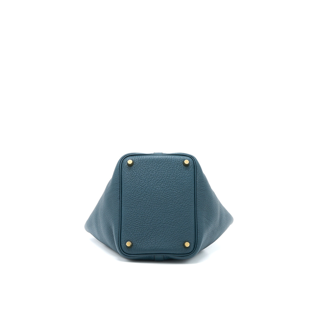 Hermes Picotin 18 Lock Bag Clemence 6O Vert Cypress GHW