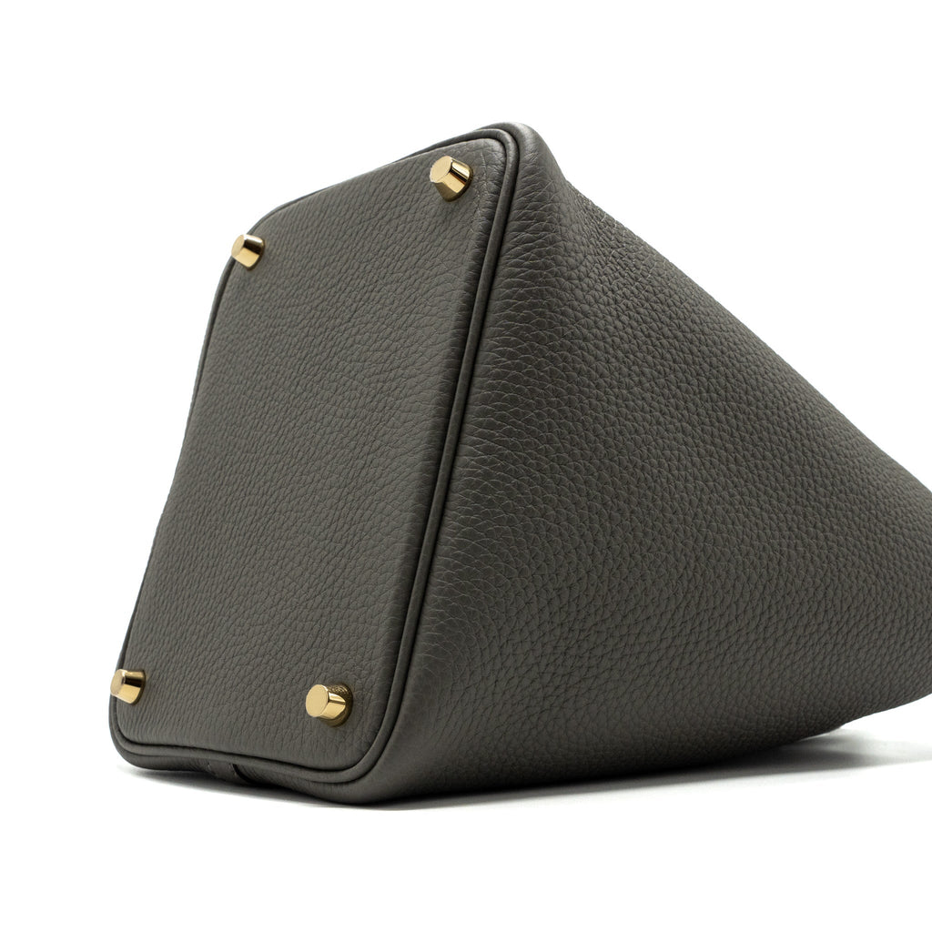 HERMES PICOTIN 18 LOCK BAG CLEMENCE GRIS MEYER GHW