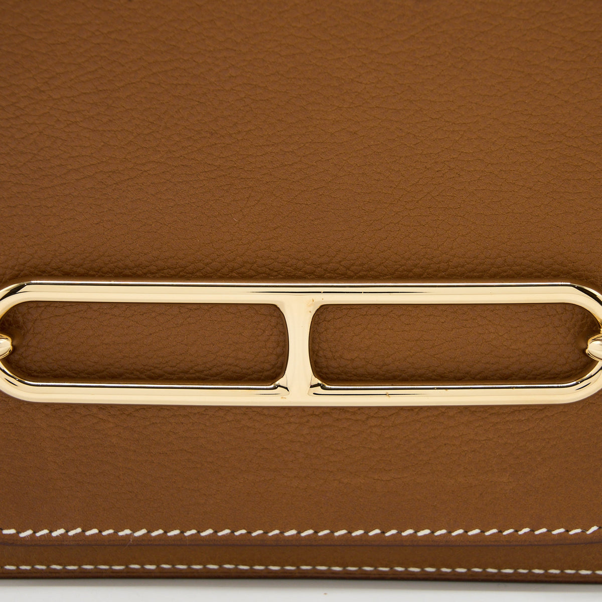 Hermes Mini Roulis Barenia Faubourg 34 Fauve GHW