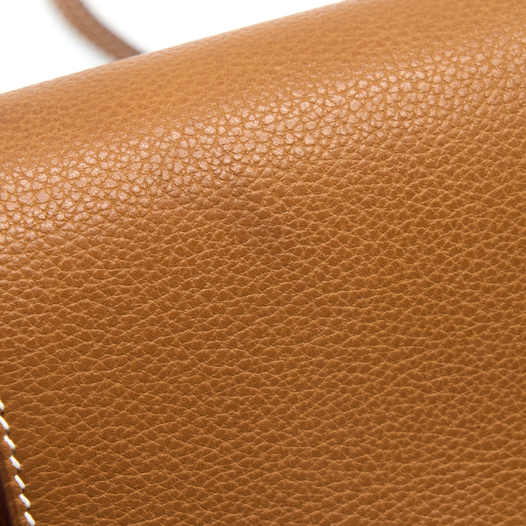 Hermes Mini Roulis Barenia Faubourg 34 Fauve GHW