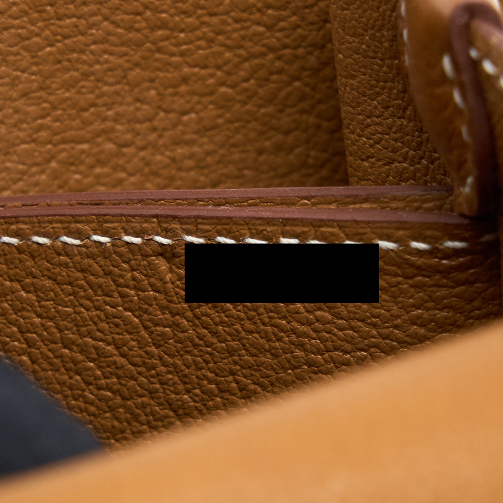 Hermes Mini Roulis Barenia Faubourg 34 Fauve GHW