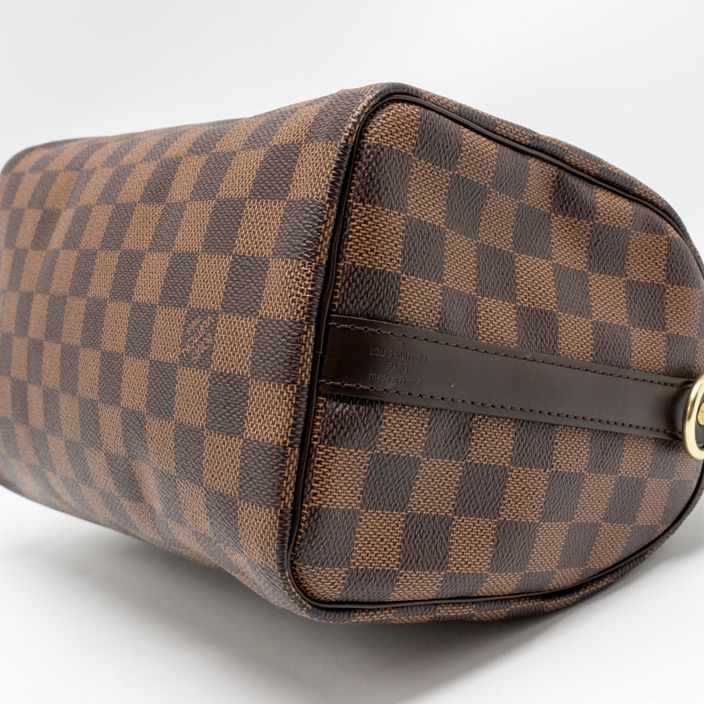 LOUIS VUITTON SPEEDY BANDOULIERE 25 DAMIER EBENE CANVAS GHW