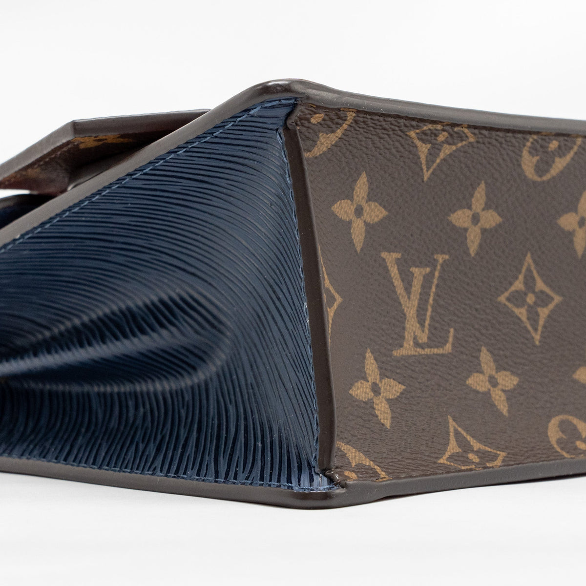 LOUIS VUITTON SPRING STREET BAG PATENT/EPI/MONOGRAM CANVAS RED/DARK BLUE/BROWN GHW