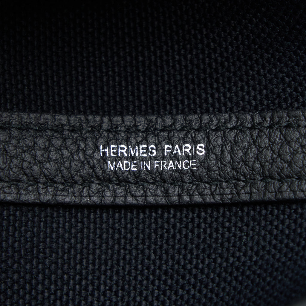 Hermes Garden Party 36 Negonda/Canvas Black SHW