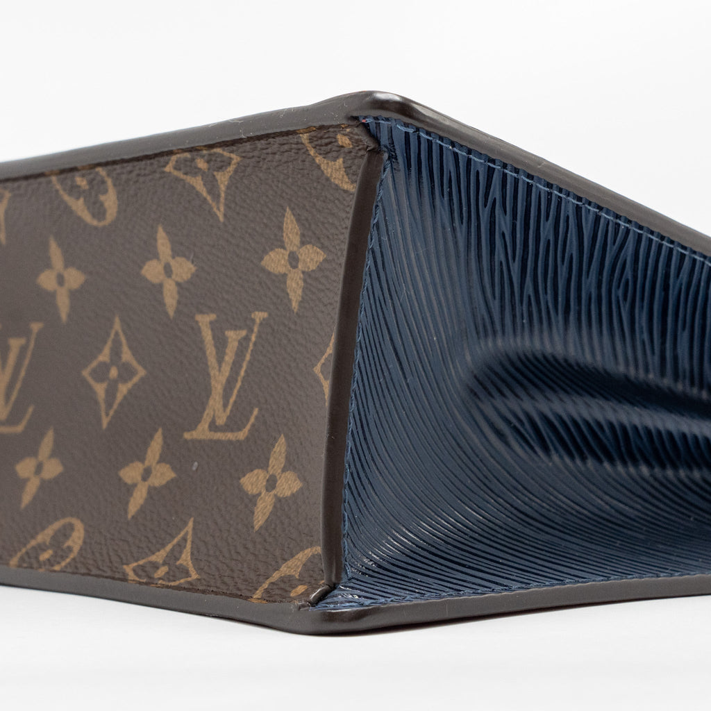 LOUIS VUITTON SPRING STREET BAG PATENT/EPI/MONOGRAM CANVAS RED/DARK BLUE/BROWN GHW