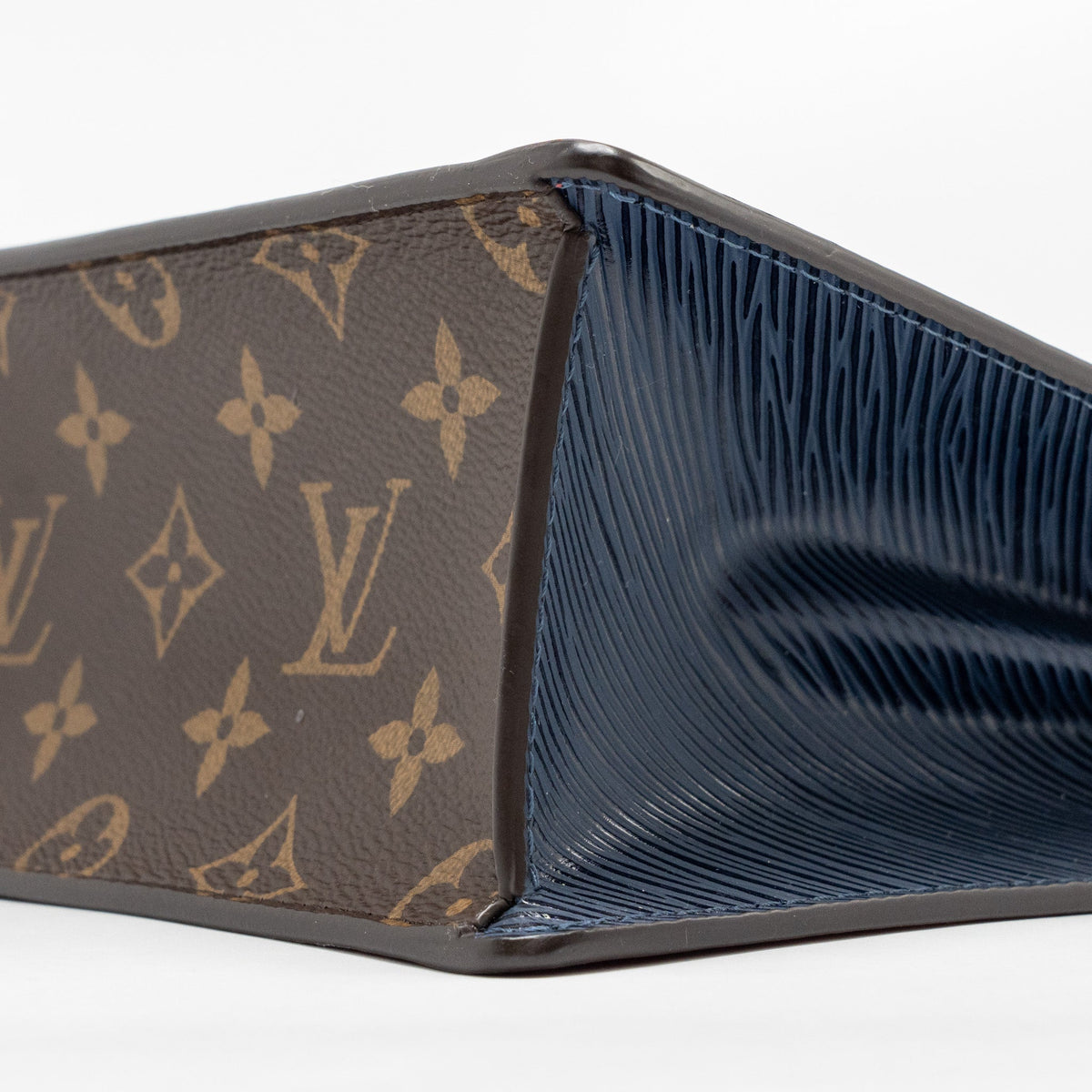 LOUIS VUITTON SPRING STREET BAG PATENT/EPI/MONOGRAM CANVAS RED/DARK BLUE/BROWN GHW