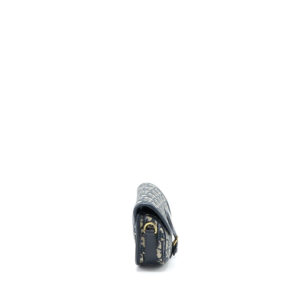 DIOR BOBBY EAST-WEST BAG BLUE OBLIQUE JACQUARD GHW