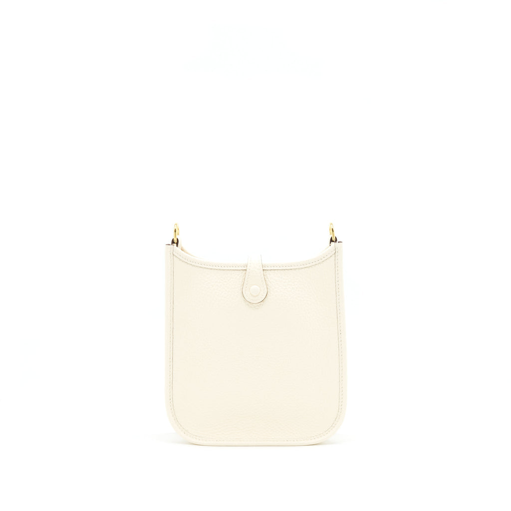 Hermes Mini Evelyne Nata GHW