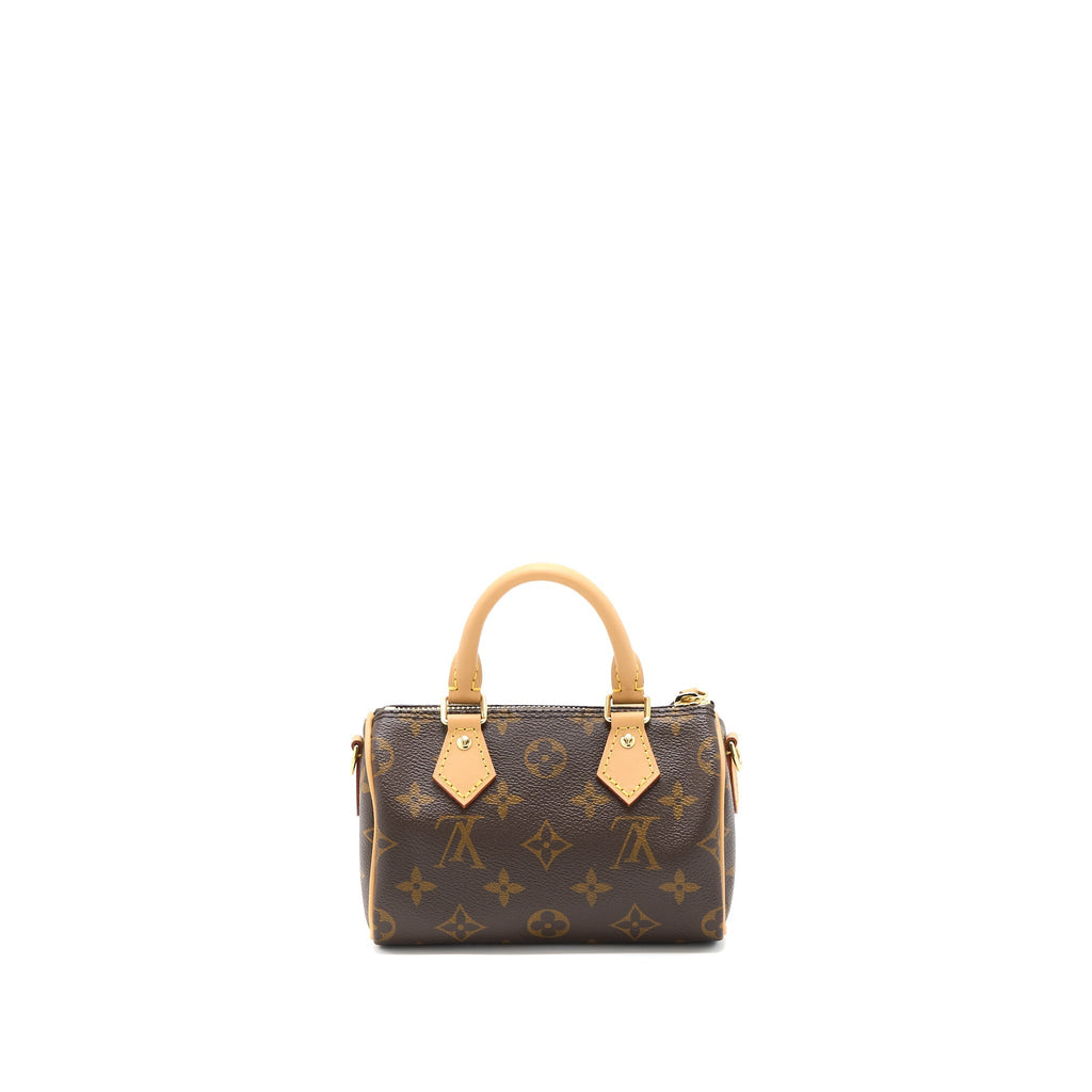 LOUIS VUITTON NANO SPEEDY MONOGRAM CANVAS GHW (NEW VERSION)