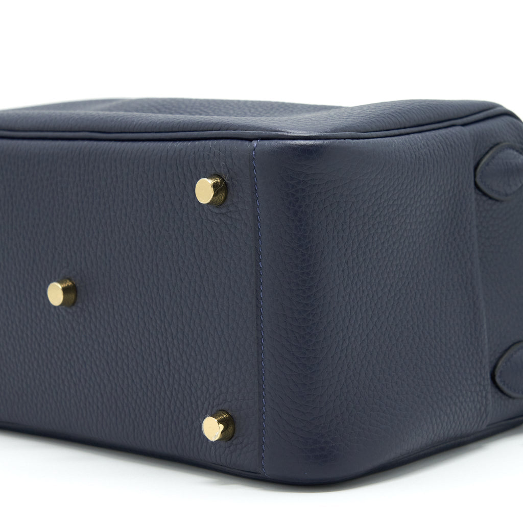 HERMES LINDY 26 CLEMENCE BLEU NUIT GHW