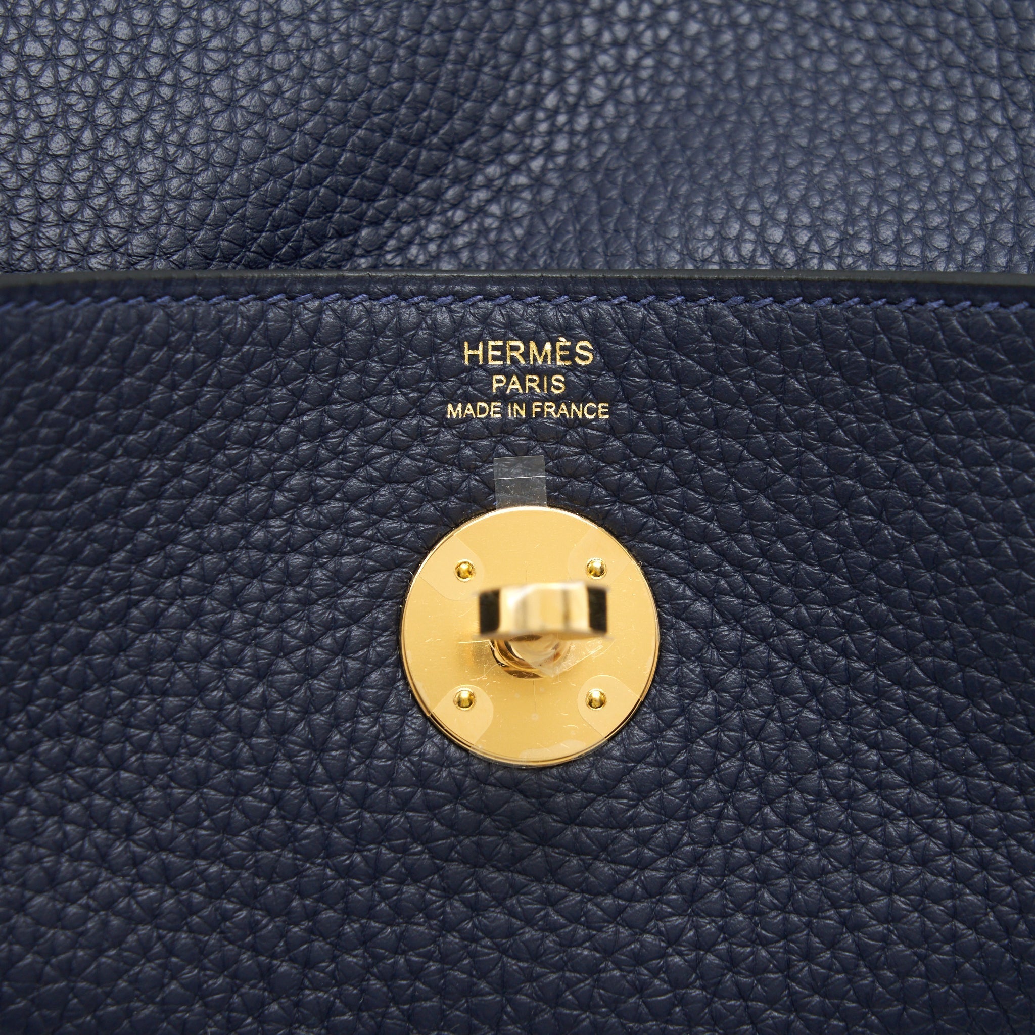HERMES LINDY 26 CLEMENCE BLEU NUIT GHW