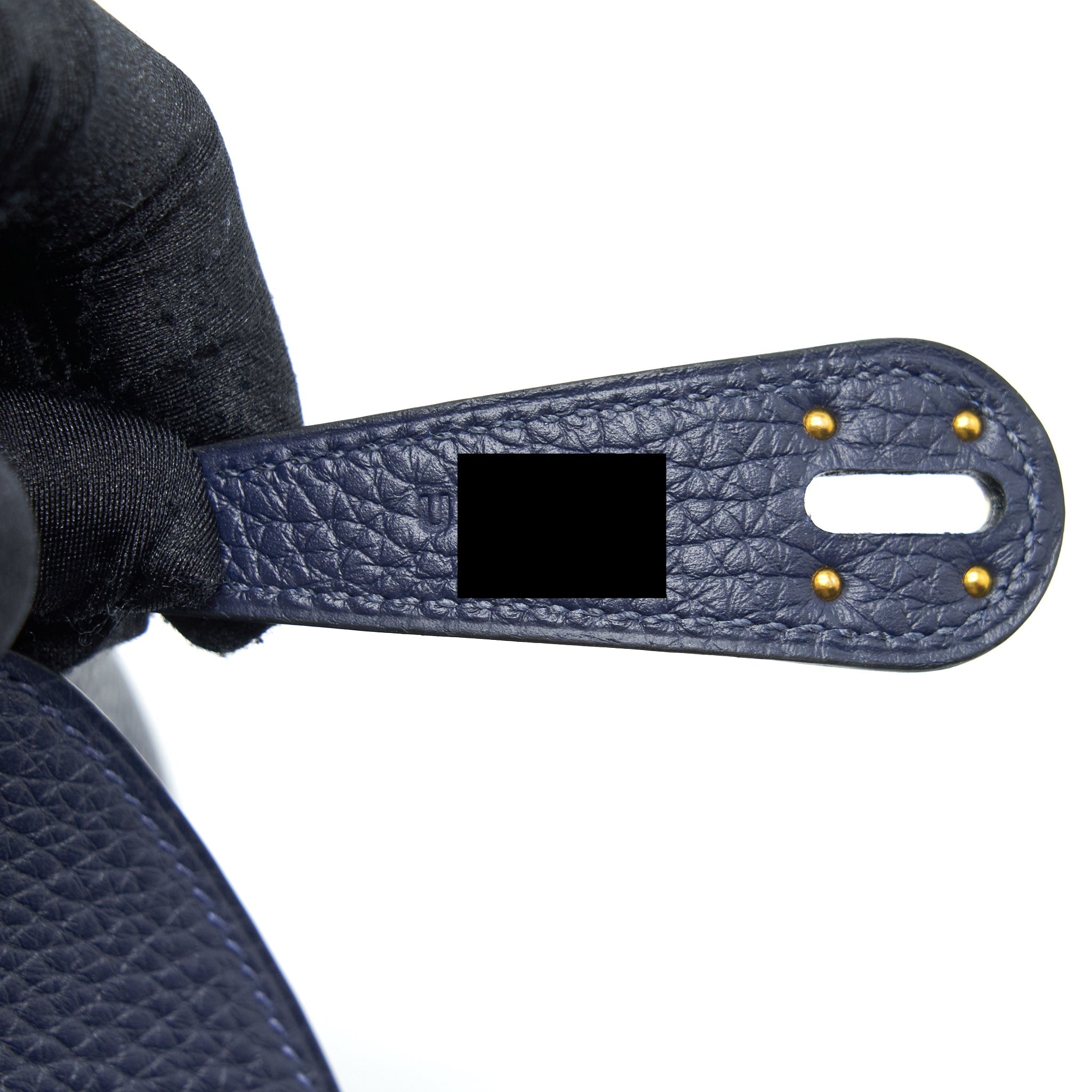 HERMES LINDY 26 CLEMENCE BLEU NUIT GHW