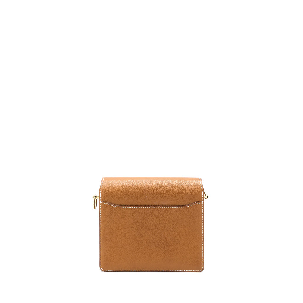Hermes Mini Roulis Barenia Faubourg 34 Fauve GHW