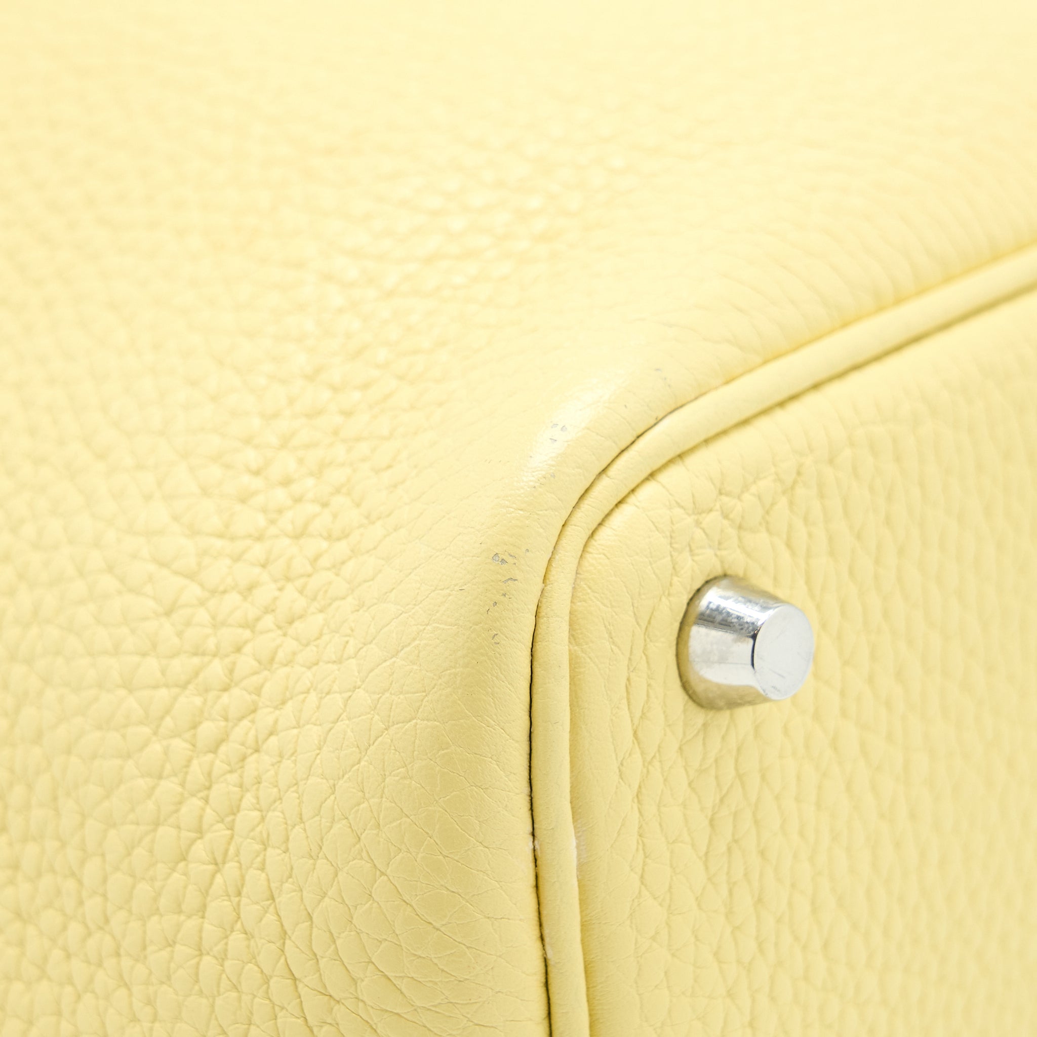 HERMES PICOTIN 18 LOCK BAG CLEMENCE JAUNE POUSSIN SHW