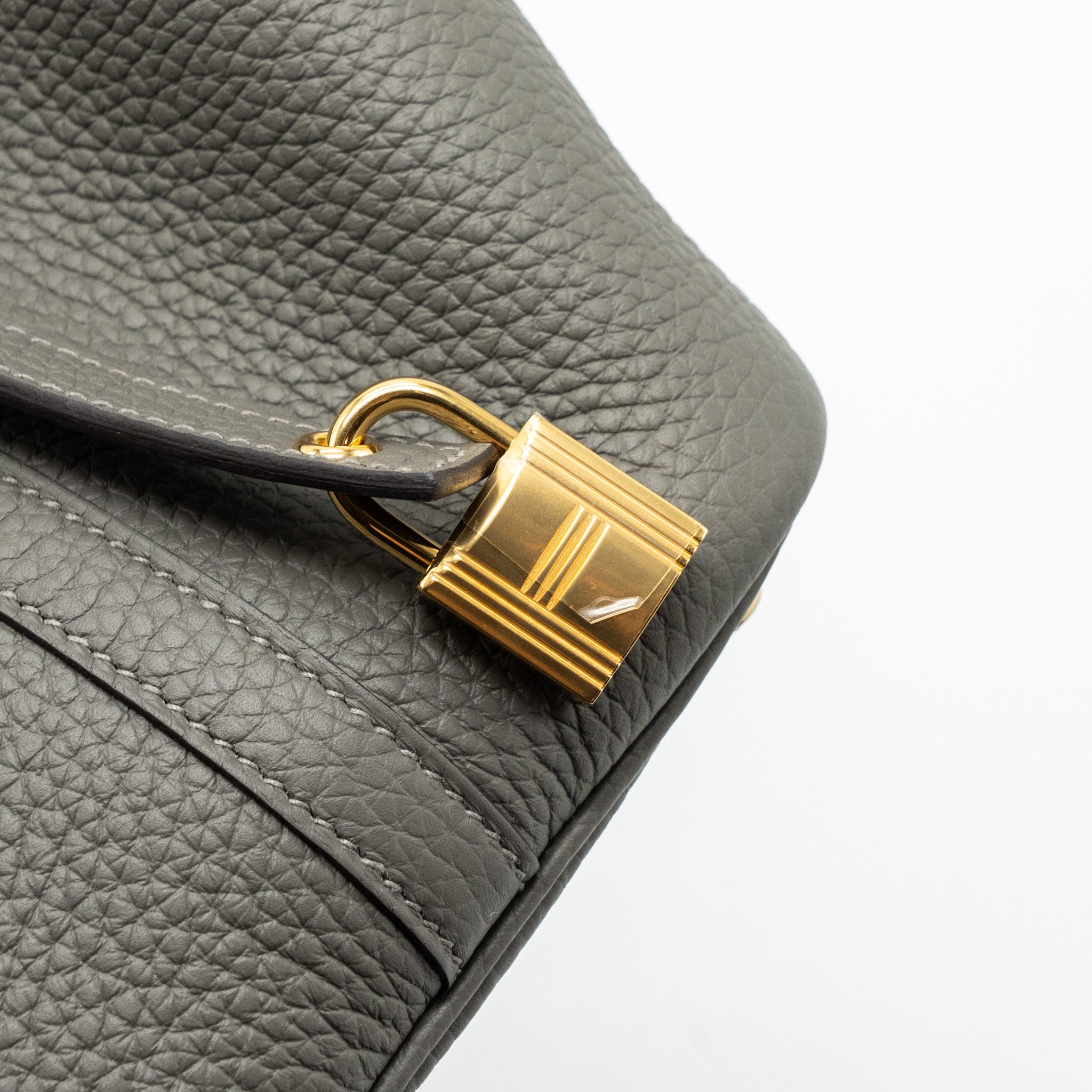 HERMES PICOTIN 18 LOCK BAG GRIS MEYER GHW