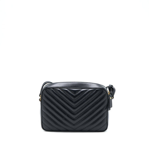 SAINT LAURENT/YSL LOU CAMERA BAG CALFSKIN BLACK GHW