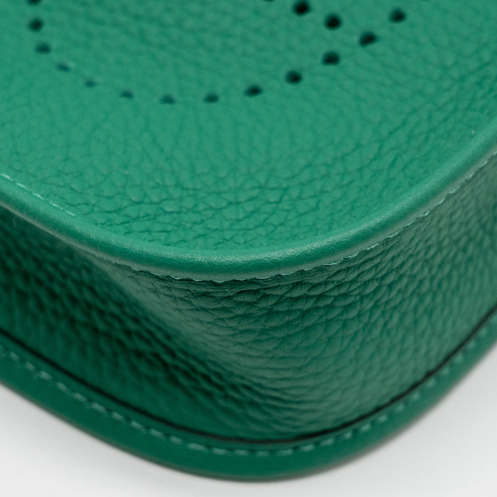 HERMES MINI EVELYNE CLEMENCE VERT VERTIGO GHW