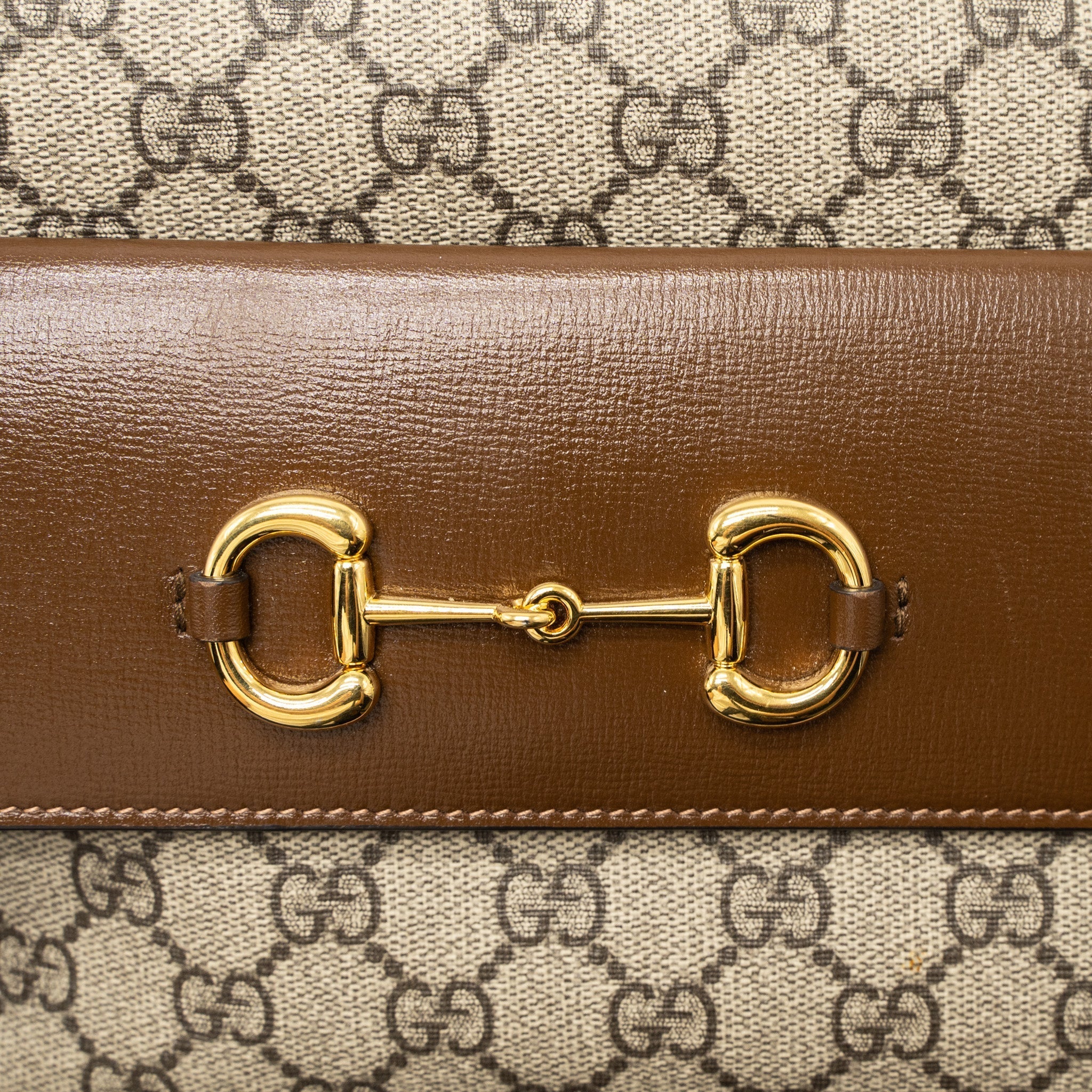 GUCCI SMALL HORSEBIT 1955 SHOULDER BAG GG SUPREME CANVAS GHW
