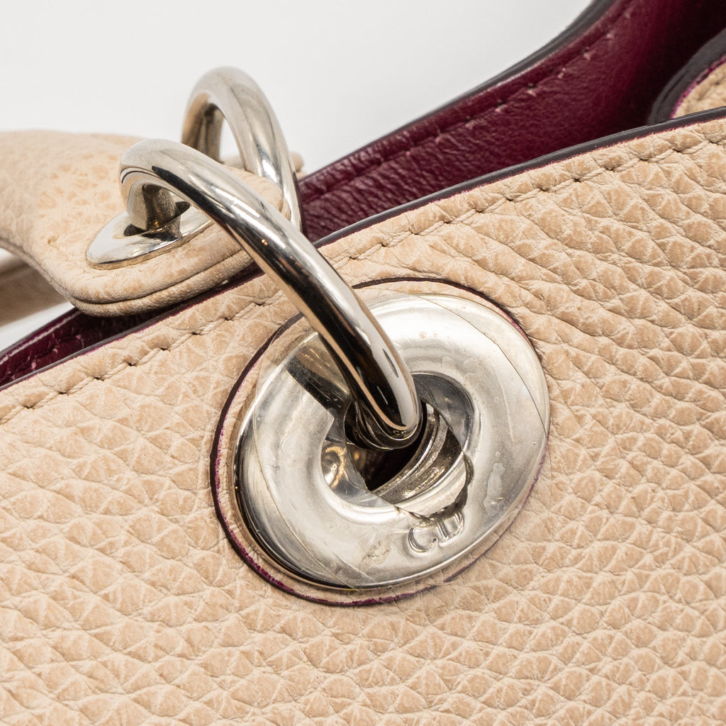 DIOR DIORISSIMO BAG CALFSKIN BEIGE/PINK SHW