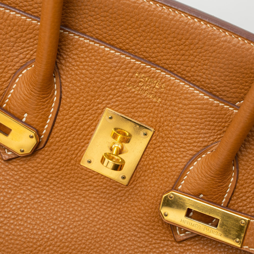 HERMES BIRKIN 35 TOGO GOLD GHW SQUARE I