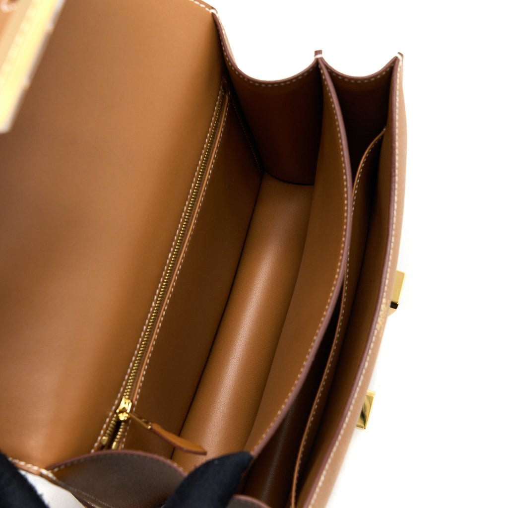 Hermes Constance 24 Epsom Gold GHW
