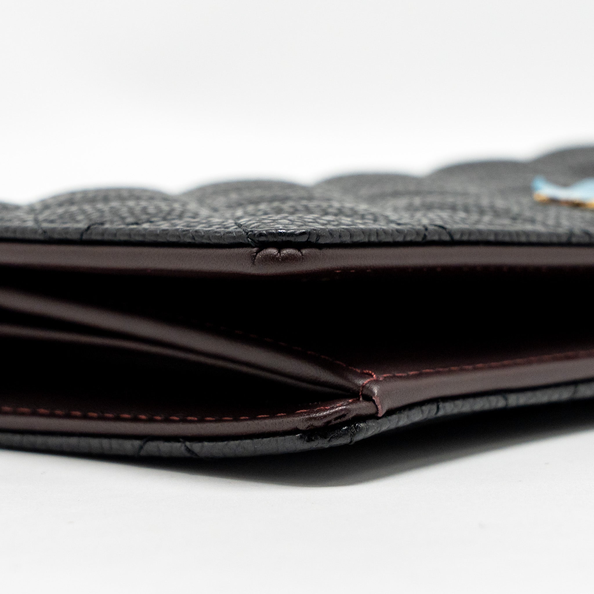 CHANEL CLASSIC CC LONG WALLET CAVIAR BLACK GHW