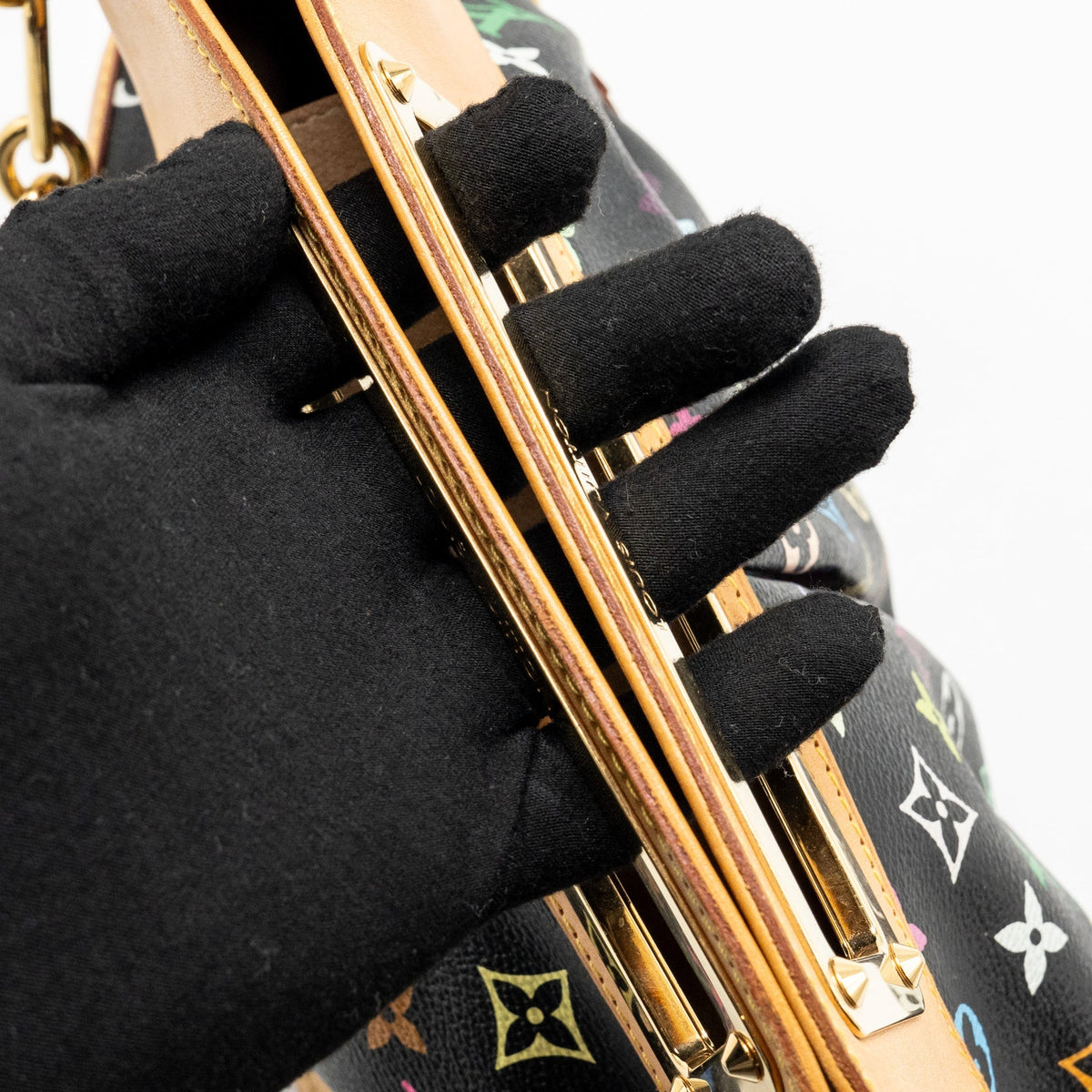LOUIS VUITTON JUDY MM MONOGRAM CANVAS BLACK/MULTICOLOR GHW