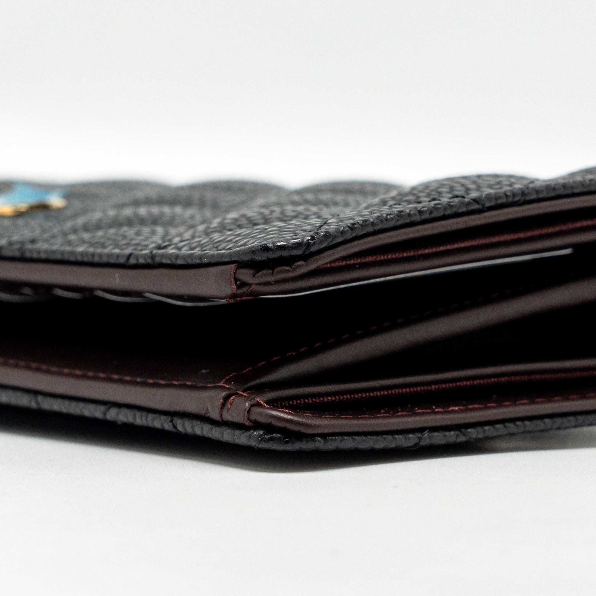 CHANEL CLASSIC CC LONG WALLET CAVIAR BLACK GHW