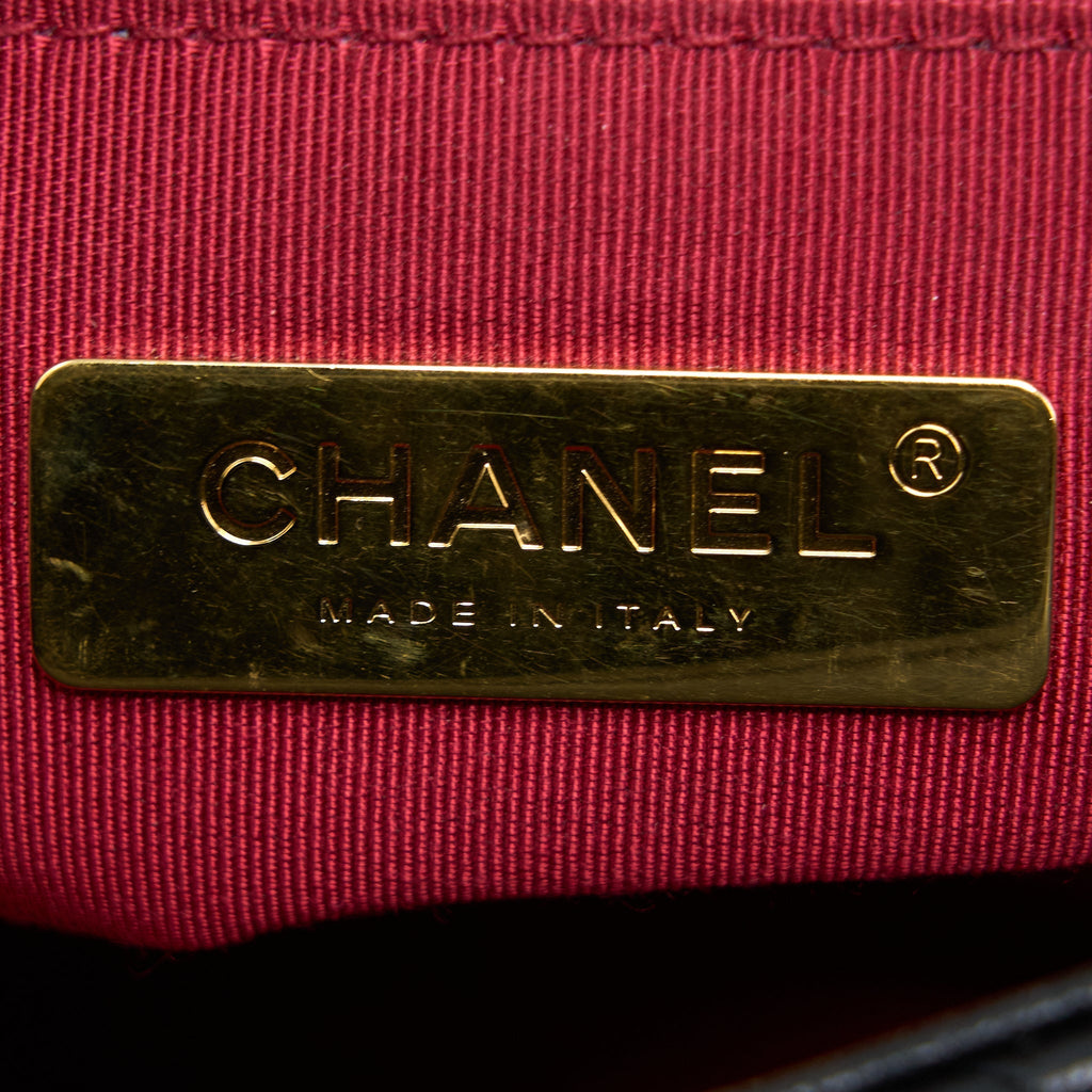 CHANEL SMALL 19 BAG GOATSKIN BLACK MULTICOLOUR HARDWARE