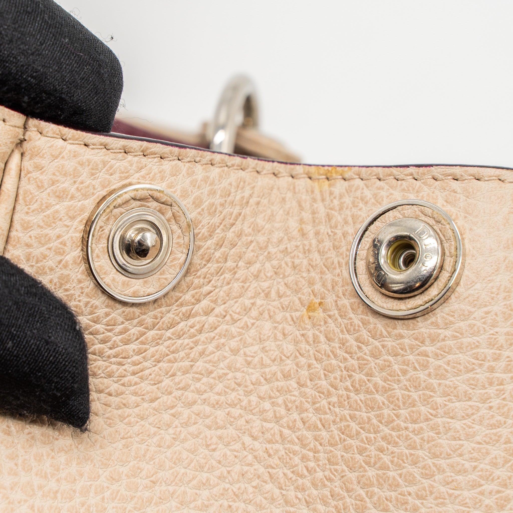 DIOR DIORISSIMO BAG CALFSKIN BEIGE/PINK SHW