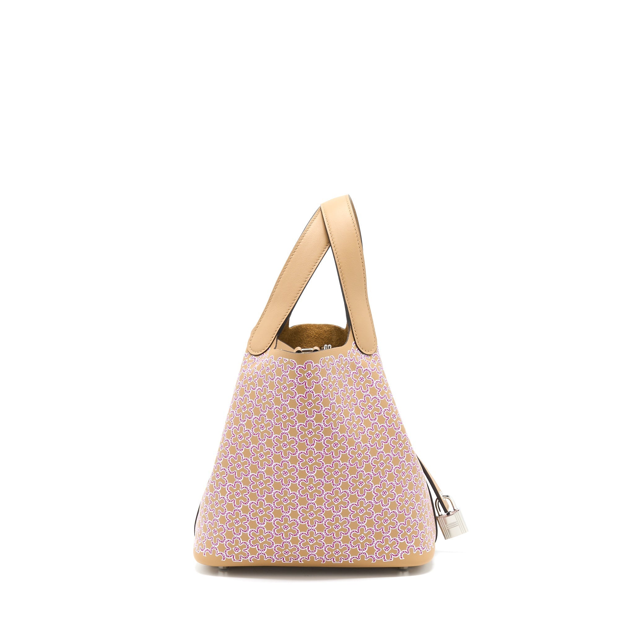 HERMES PICOTIN 18 LUCKY DAISY SWIFT CHAI/ROSE/BLANC SHW