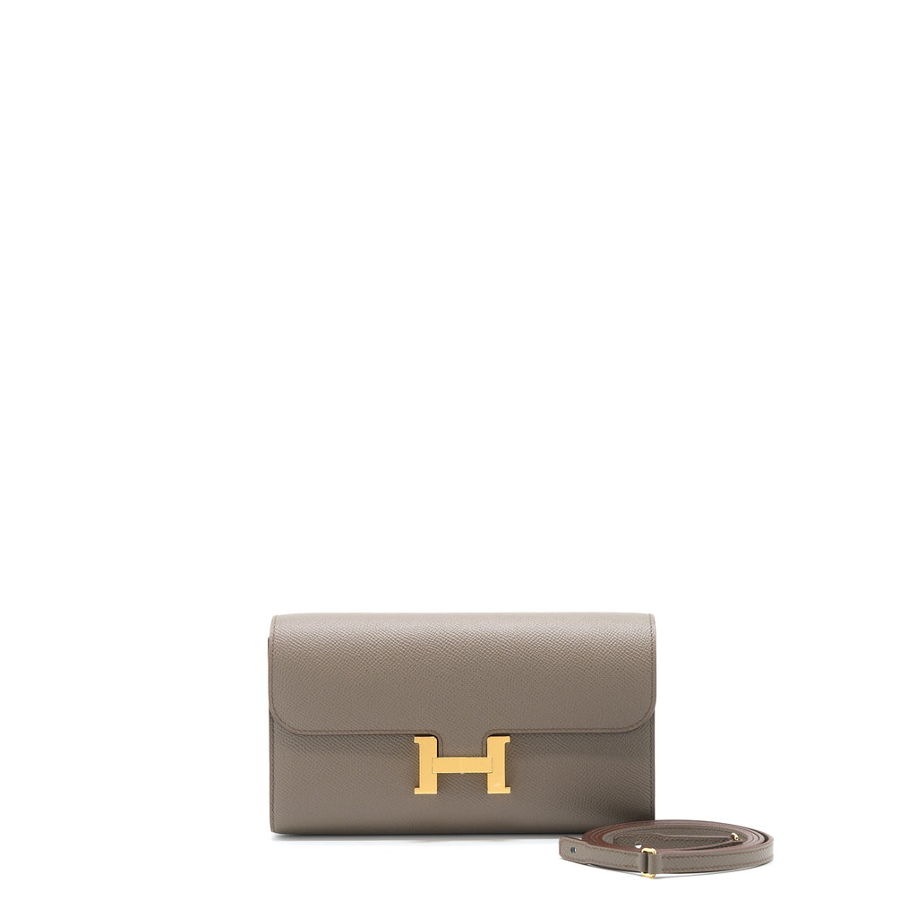 Hermes Constance To Go Epsom Gris Etain GHW