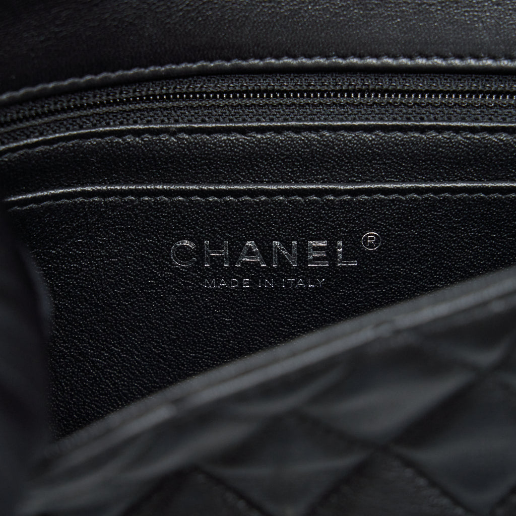 CHANEL MINI RECTANGULAR LAMBSKIN BLACK SHW