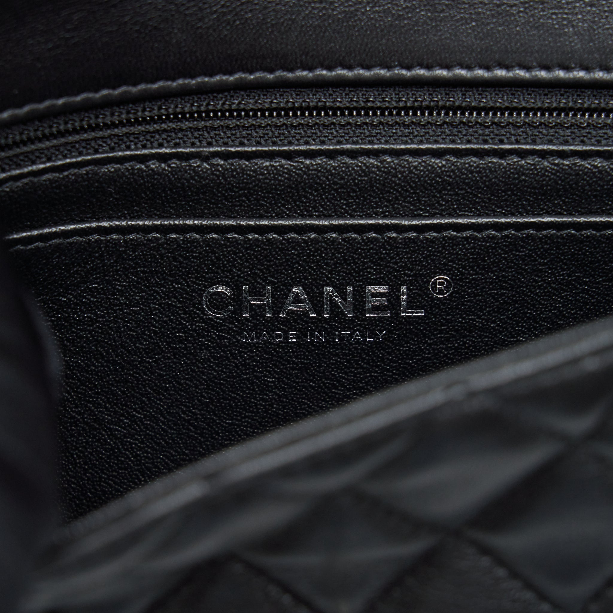 CHANEL MINI RECTANGULAR LAMBSKIN BLACK SHW