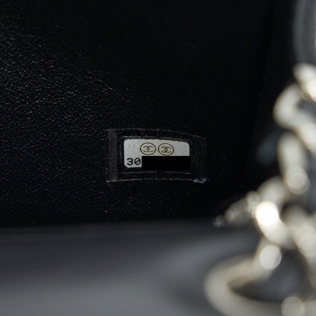 CHANEL MINI RECTANGULAR LAMBSKIN BLACK SHW
