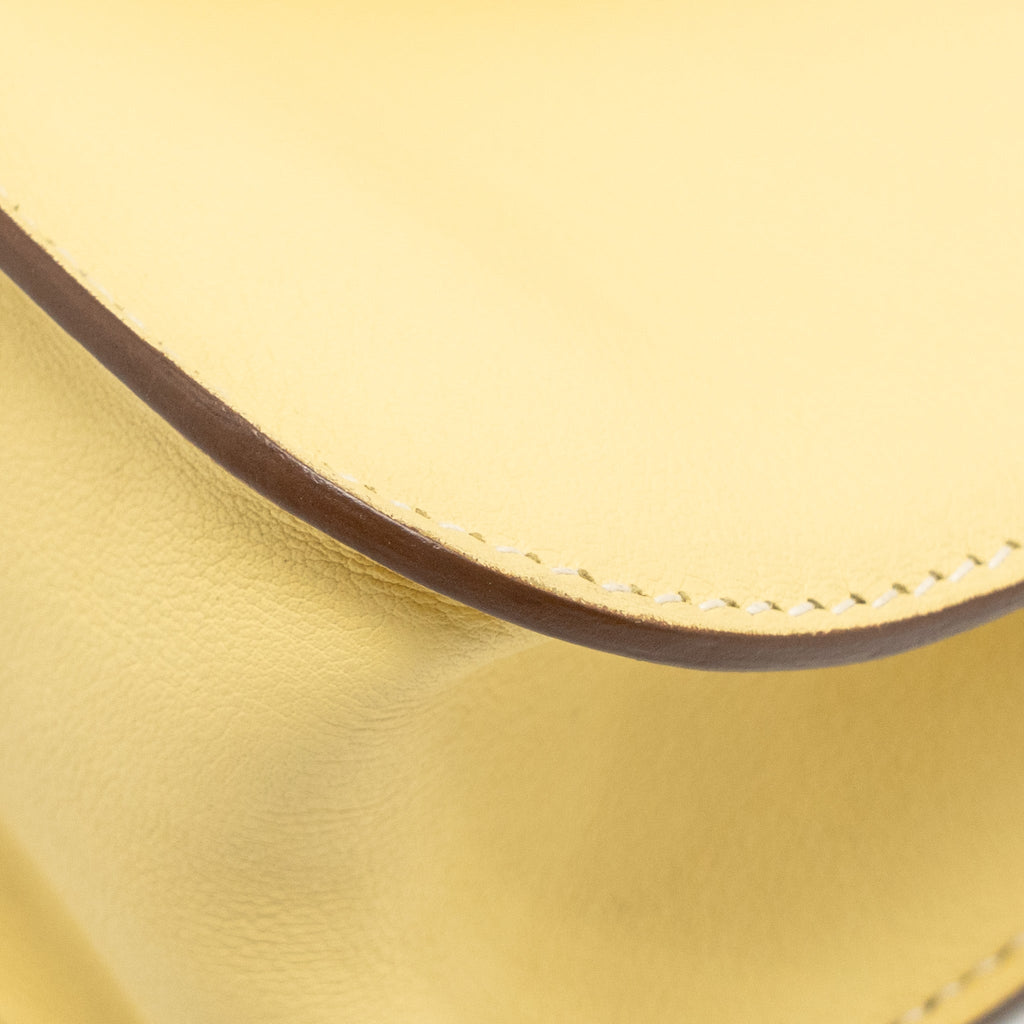 HERMES MINI HALZAN 22 SWIFT 1Z JAUNE POUSSIN SHW