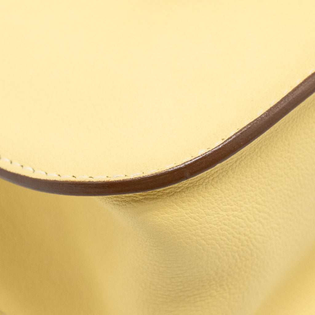 HERMES MINI HALZAN 22 SWIFT 1Z JAUNE POUSSIN SHW