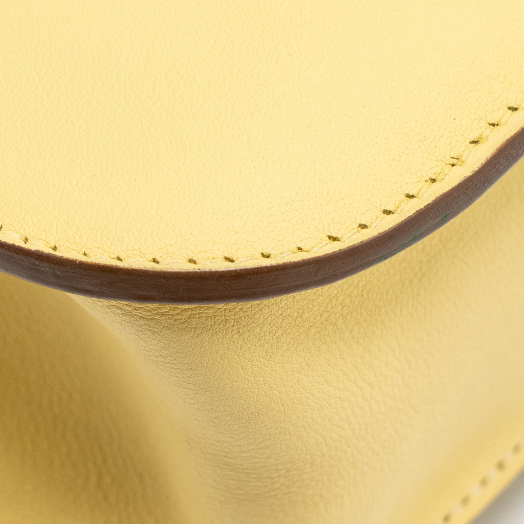HERMES MINI HALZAN 22 SWIFT 1Z JAUNE POUSSIN SHW