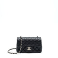 CHANEL MINI RECTANGULAR LAMBSKIN BLACK SHW
