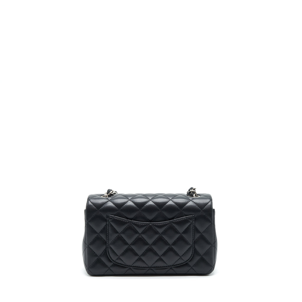 CHANEL MINI RECTANGULAR LAMBSKIN BLACK SHW