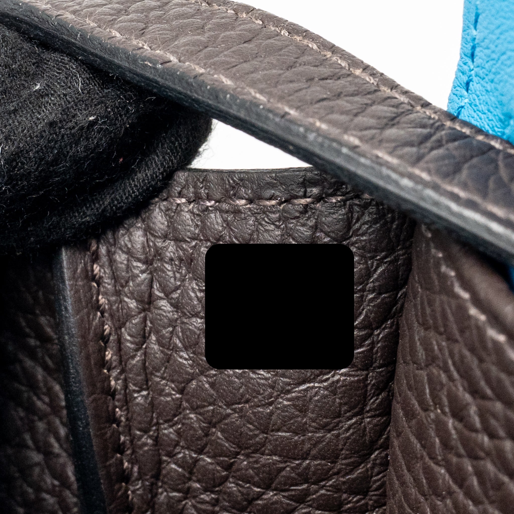 HERMES HALZAN 25 CLEMENCE EBENE/ZANZIBAR BLUE GHW