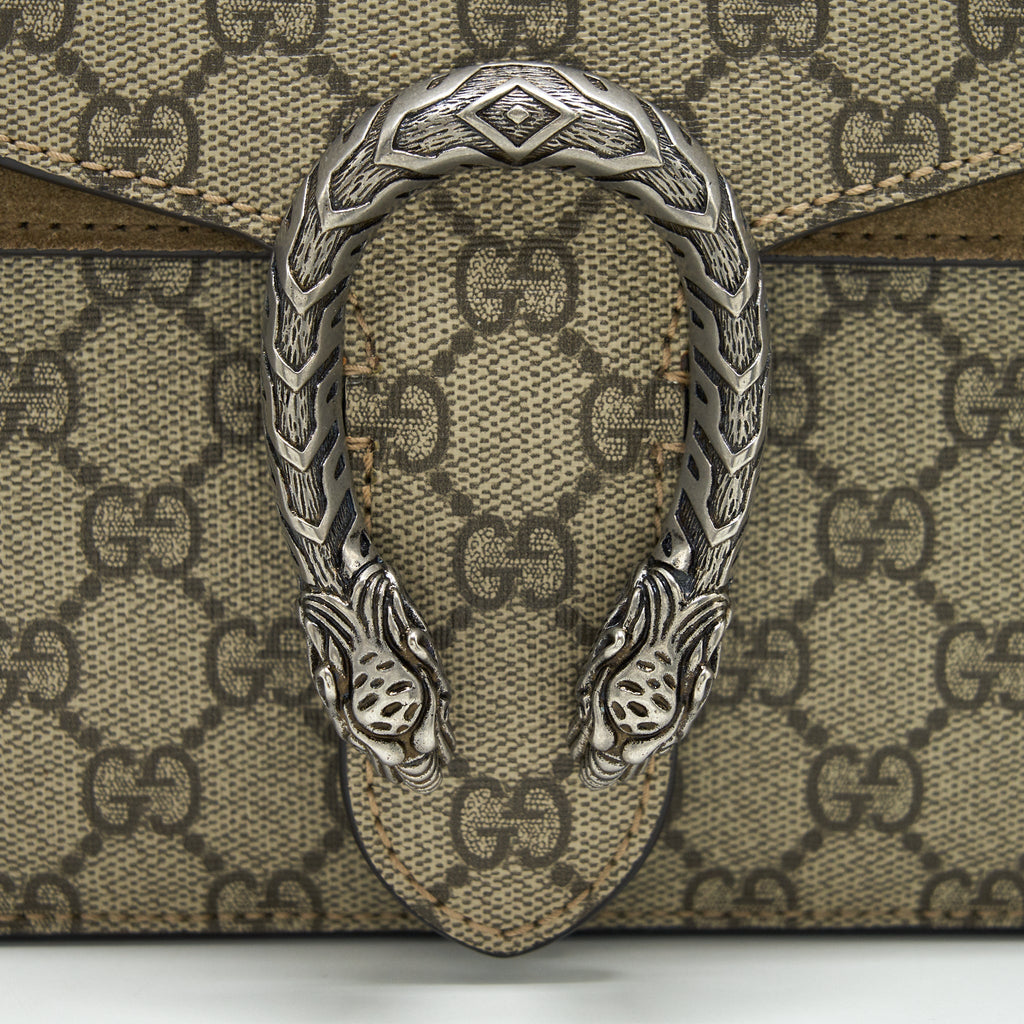 GUCCI SMALL DIONYSUS BAG SUPREME CANVAS / BEIGE