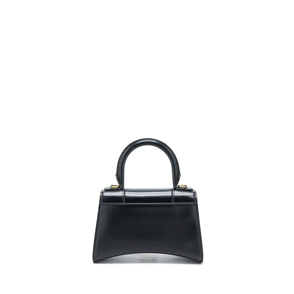 BALENCIAGA HOURGLASS XS CALFSKIN BLACK GHW